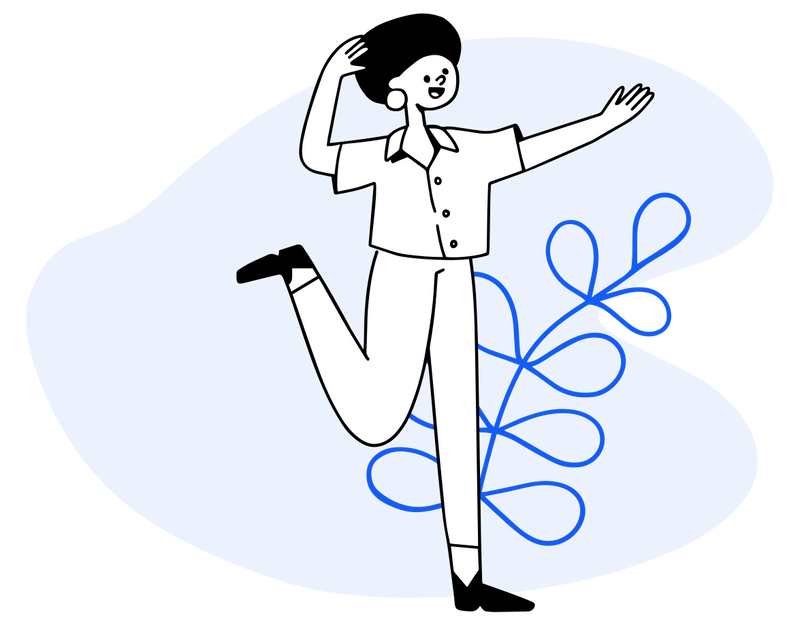 Ilustração de pessoa dançando